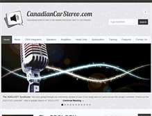 Tablet Screenshot of canadiancarstereo.com